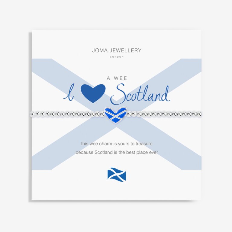 A Wee 'I Love Scotland' Scottish Bracelet