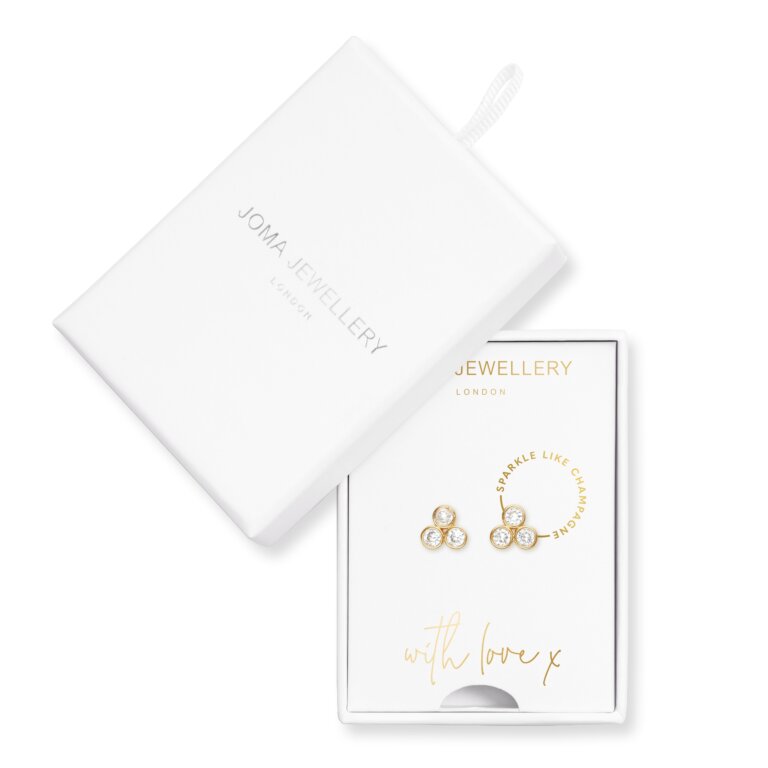 Treasure The Little Things Sparkle Like Champagne Earring Box