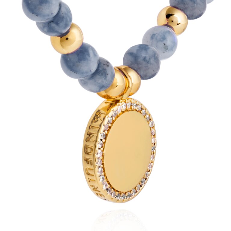 Wellness Gems Blue Lace Agate Bracelet