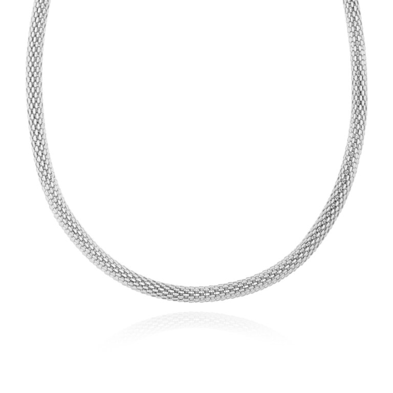 Halo Venetian Chain Silver Necklace