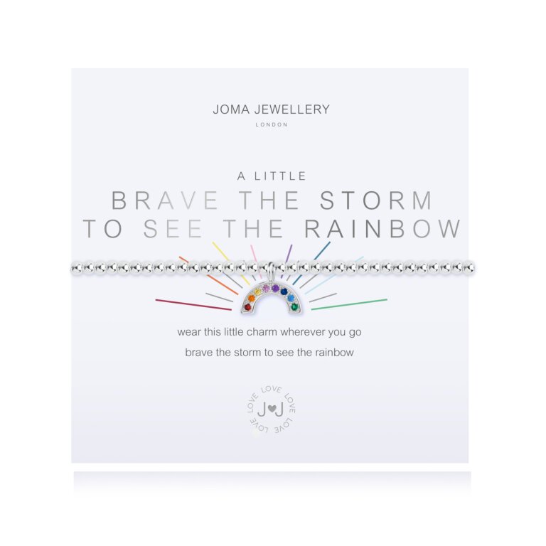 A Little 'Brave The Storm To See The Rainbow' Bracelet