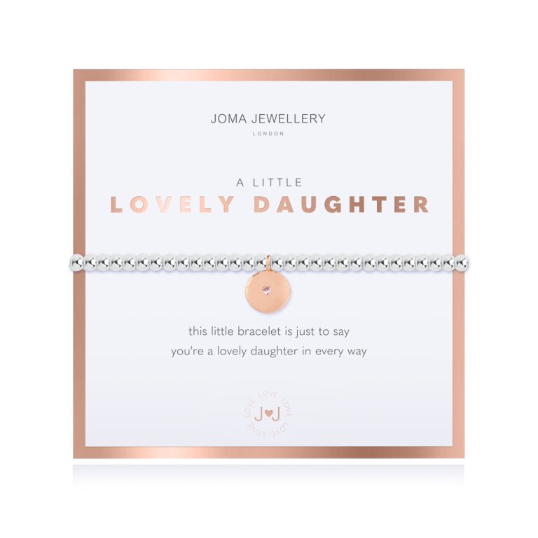 Beautifully Boxed A Little 'Lovely Daughter' Bracelet