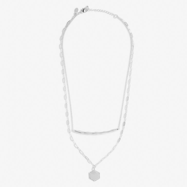 Nova Layer Silver Necklace