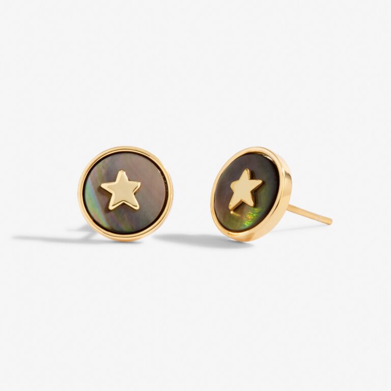 Perla Abalone Pearl Star Stud Earrings