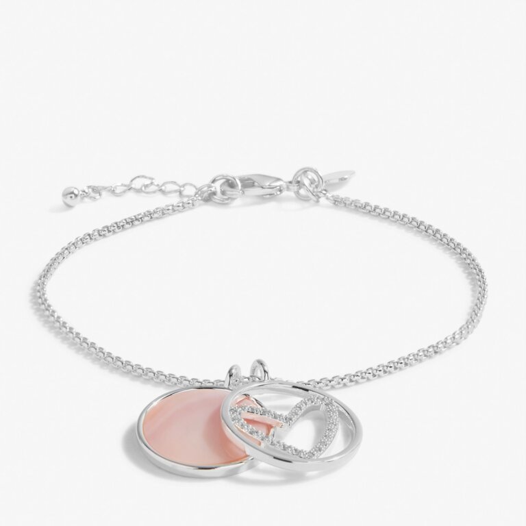 Perla Pink Mother Of Pearl Heart Bracelet