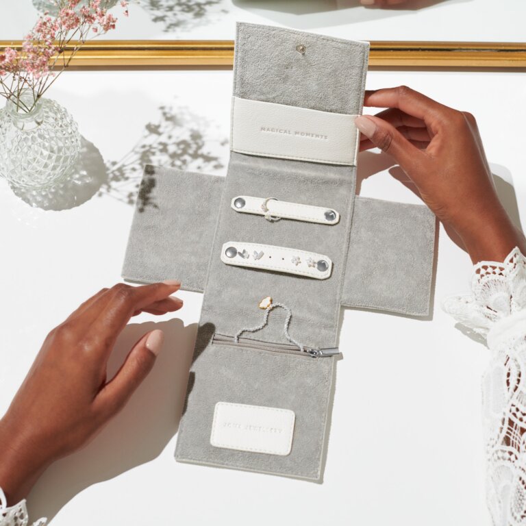 Jewellery Roll 'Magical Moments' in White