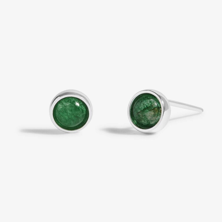 May 'Green Agate' Birthstone Boxed Earrings