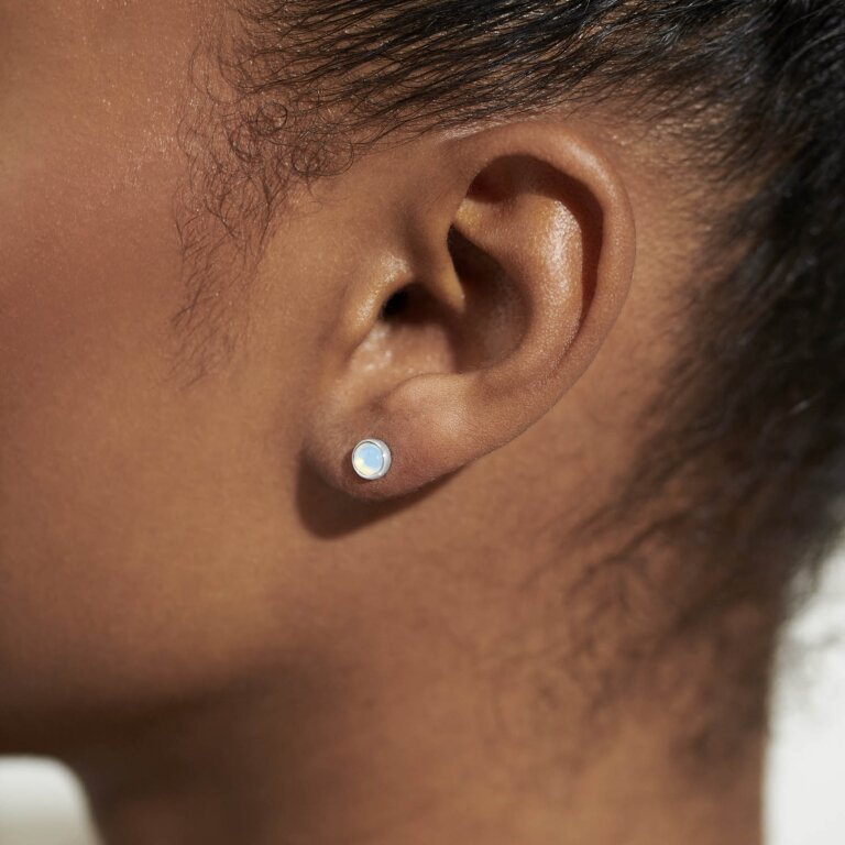 June 'Moonstone' Birthstone Boxed Earrings