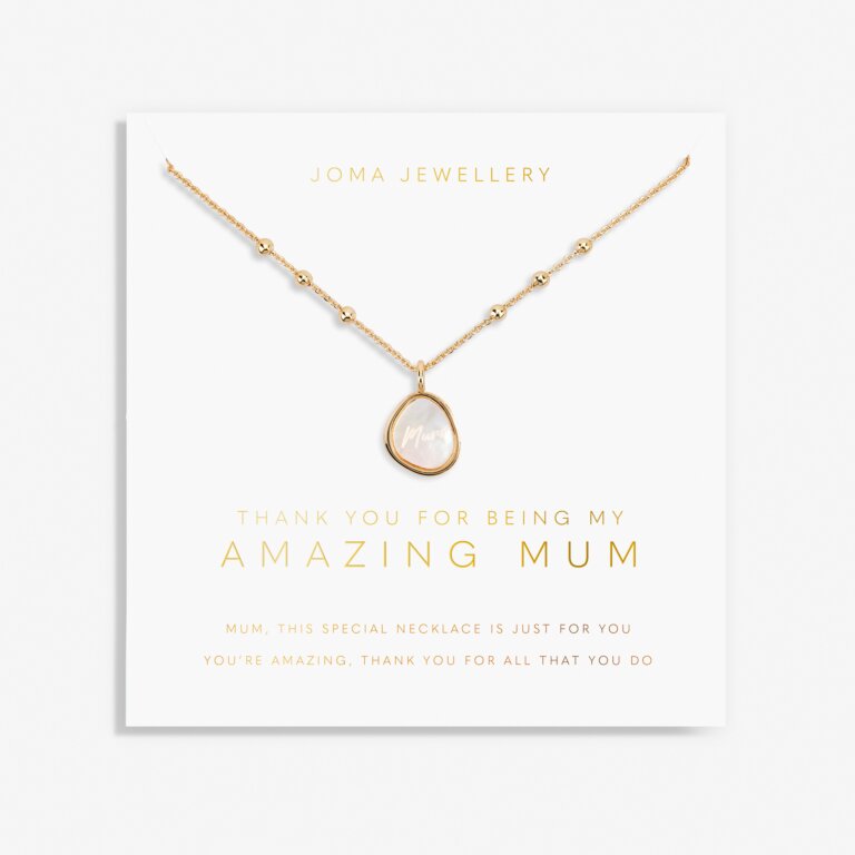 My Moments 'Thank You For Being My Amazing Mum' Necklace