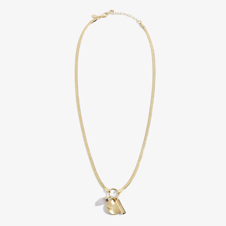 Riva 'Love' Rose Quartz Necklace