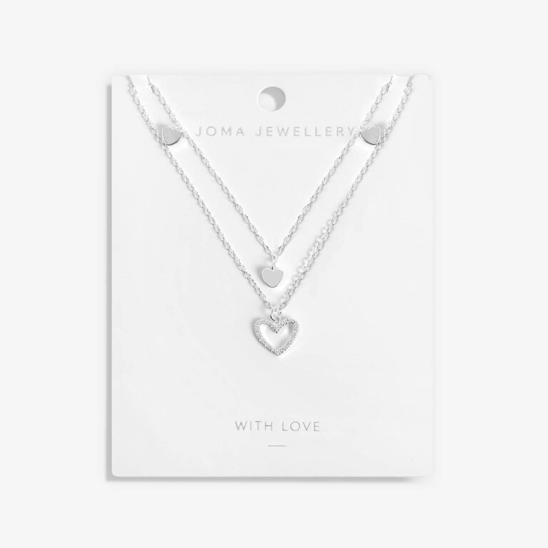 Lila Heart Layered Necklace