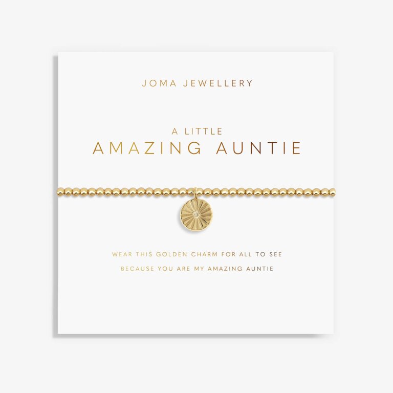 Gold A Little 'Amazing Auntie' Bracelet