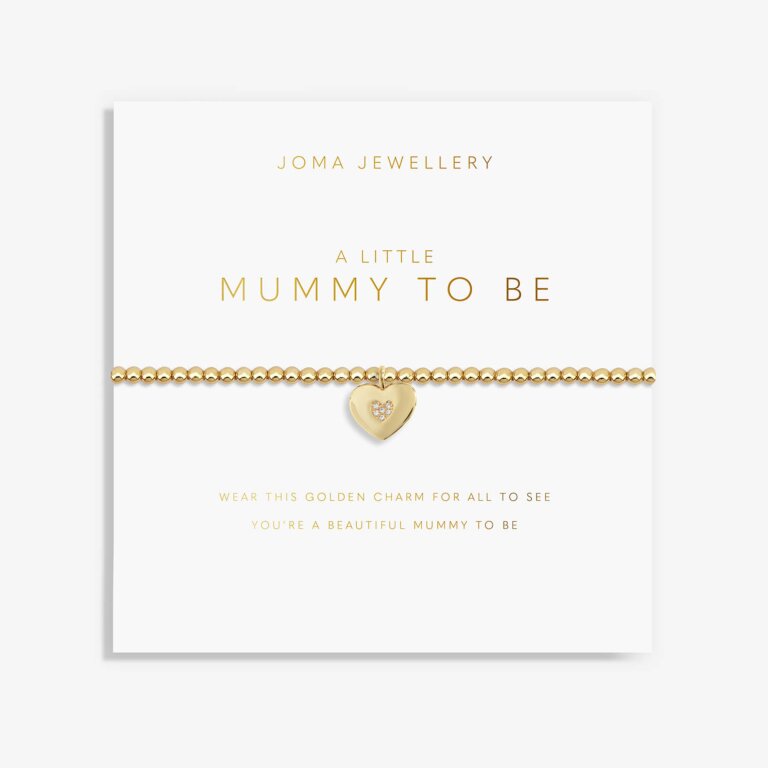 Gold A Little 'Mummy To Be' Bracelet