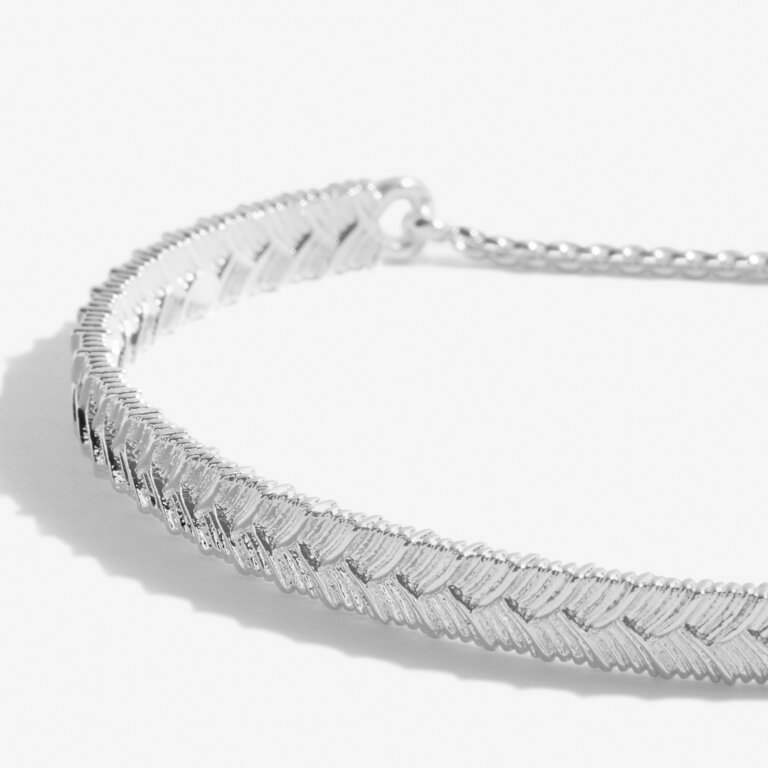 Bracelet Bar Silver Textured