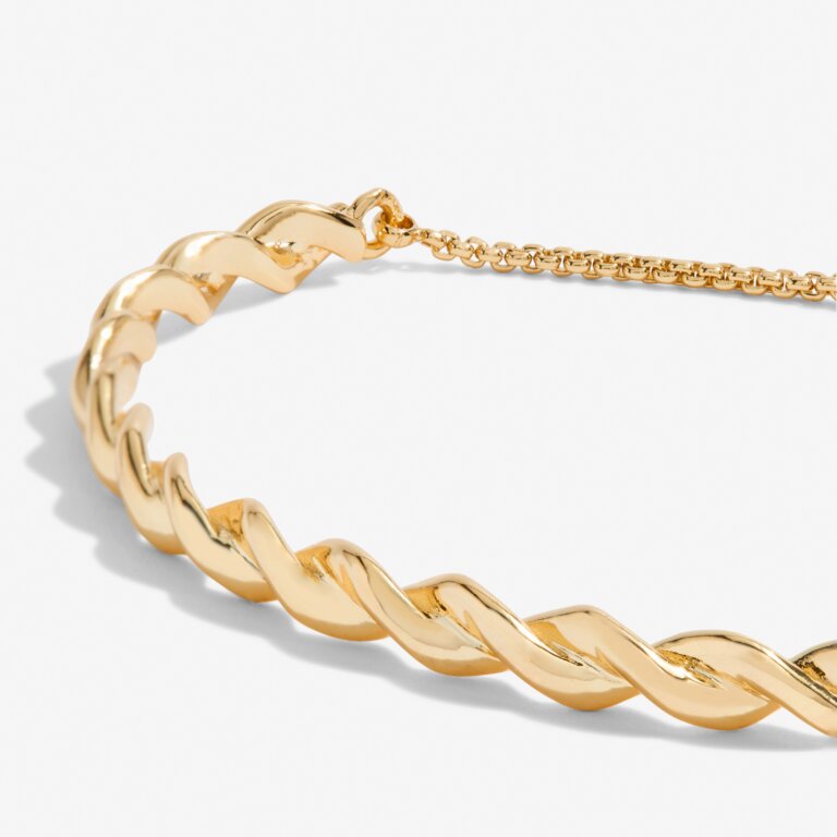 Bracelet Bar Gold Rope