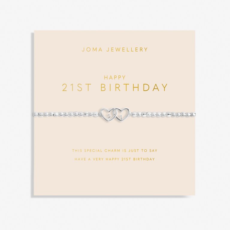 Forever Yours 'Happy 21st Birthday' Bracelet