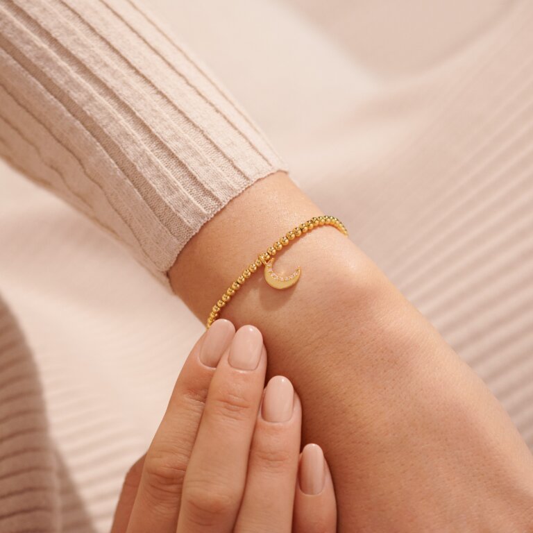 Gold A Little 'Love You To The Moon And Back' Bracelet