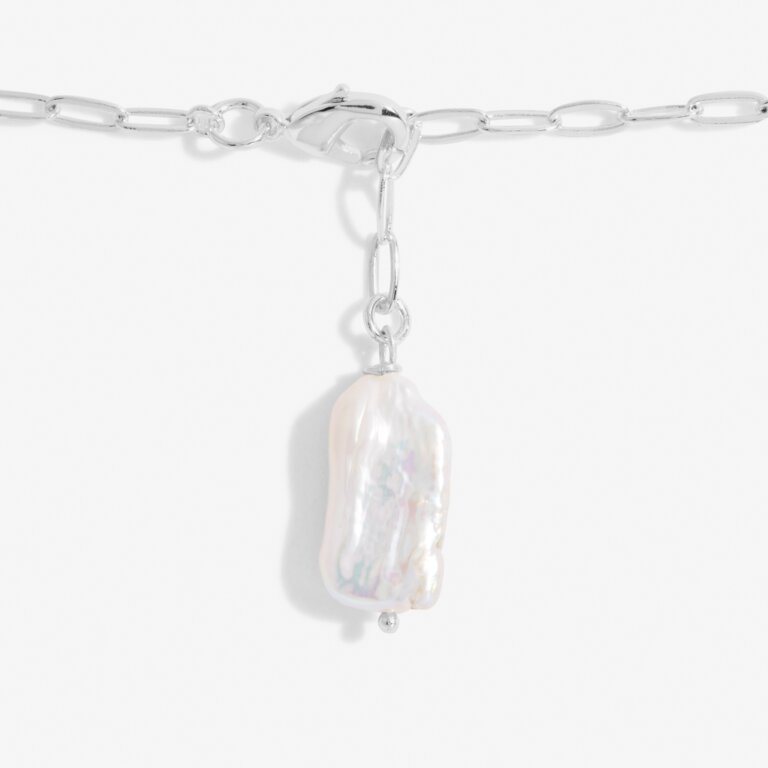 Lumi Pearl Silver Chain Bracelet