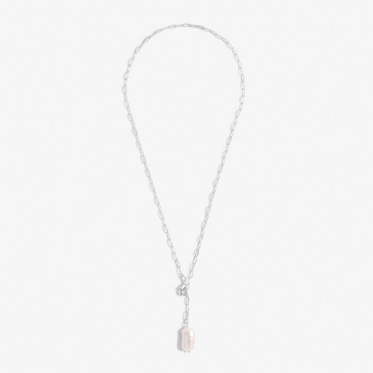 Lumi Pearl Silver Chain Necklace