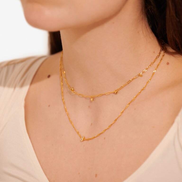 Stacks Of Style Gold Necklace