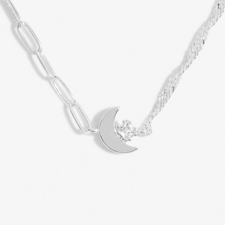 Stacks Of Style Silver Moon Bracelet Set Of 2