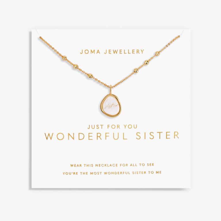 My Moments 'Just For You Wonderful Sister' Necklace