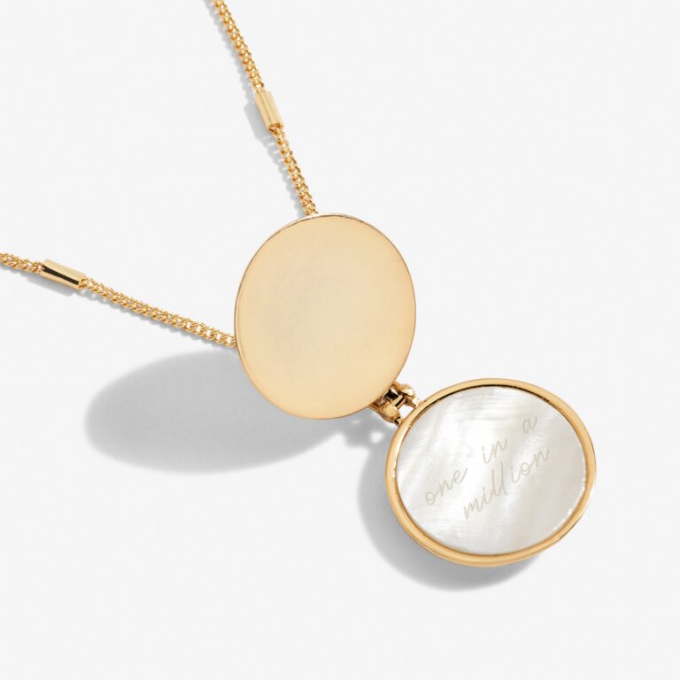My Moments Lockets 'One In A Million' Gold Necklace