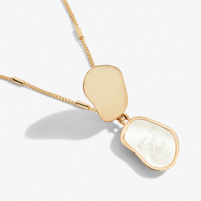 My Moments Lockets 'You've Got This' Gold Necklace