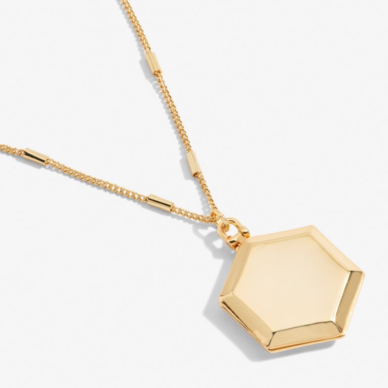 My Moments Lockets 'Choose To Shine' Gold Necklace