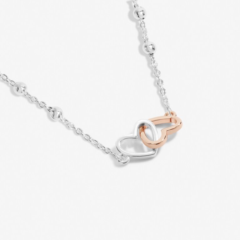 Forever Yours 'Fabulous Friend' Necklace In Silver Plating And Rose Gold Plating