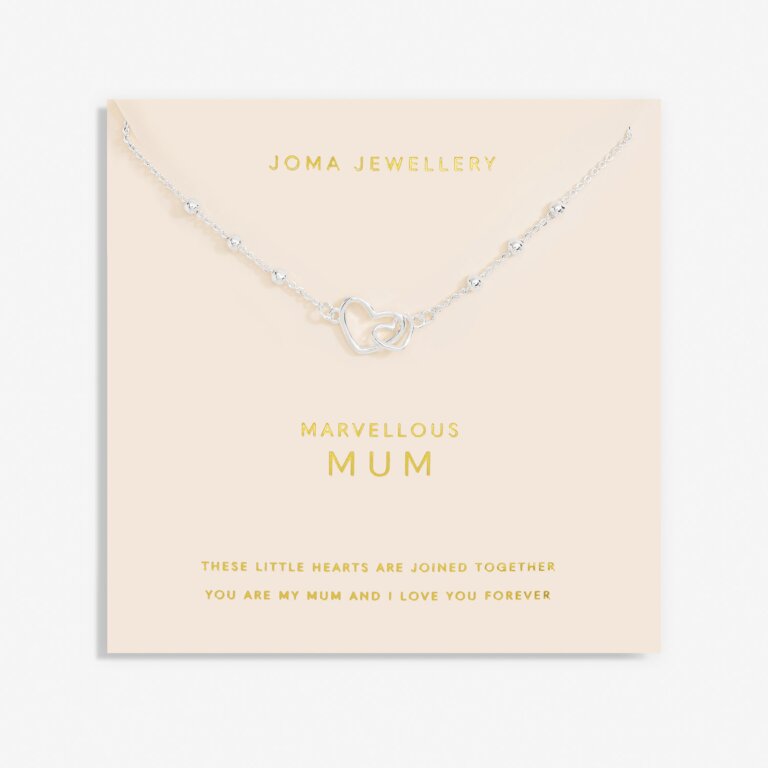 Forever Yours 'Marvellous Mum' Necklace In Silver Plating