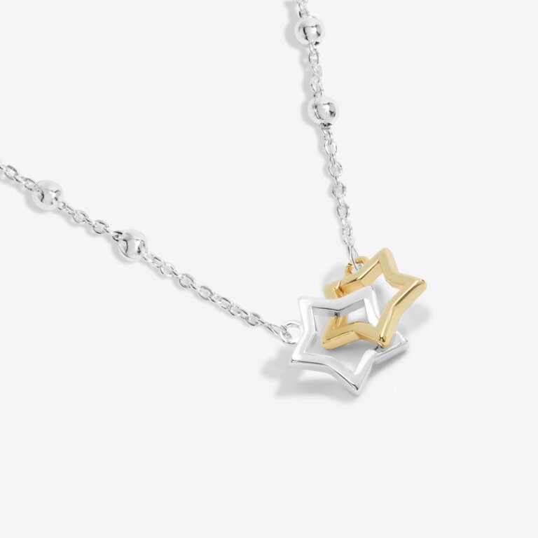 Forever Yours 'Hip Hip Hooray' Necklace In Silver Plating And Gold Plating