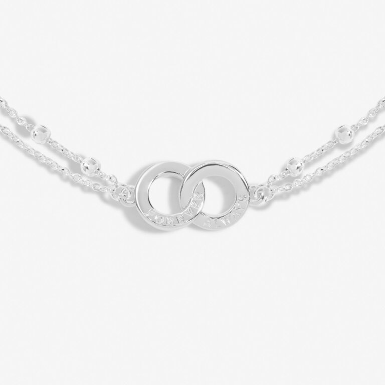 Forever Yours 'You Are My Forever And Always' Bracelet In Silver Plating
