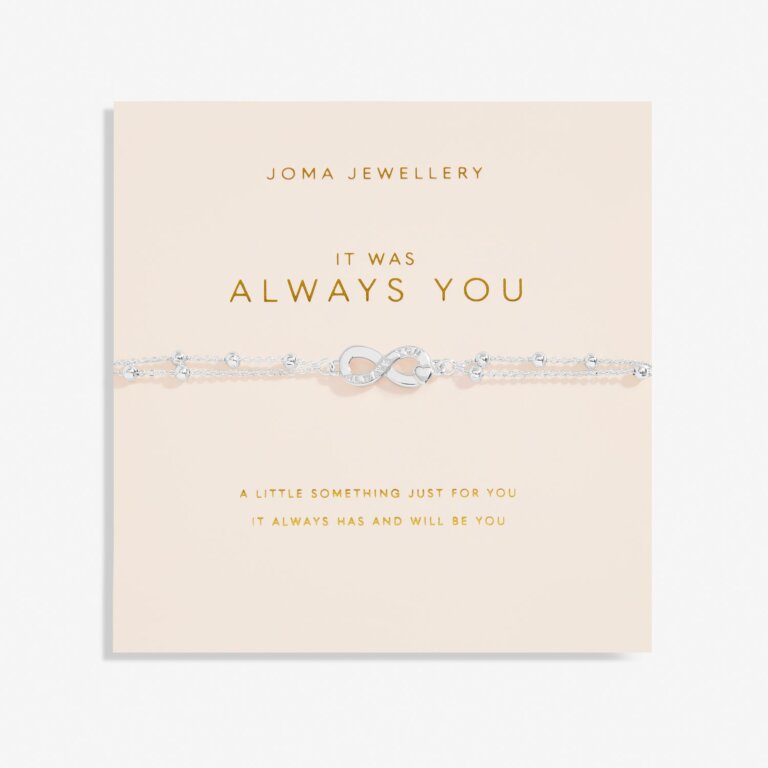 Forever Yours 'It Was Always You' Bracelet In Silver Plating