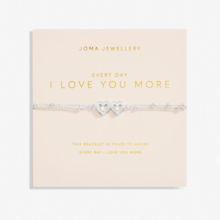 Forever Yours 'Everyday I Love You More' Bracelet In Silver Plating