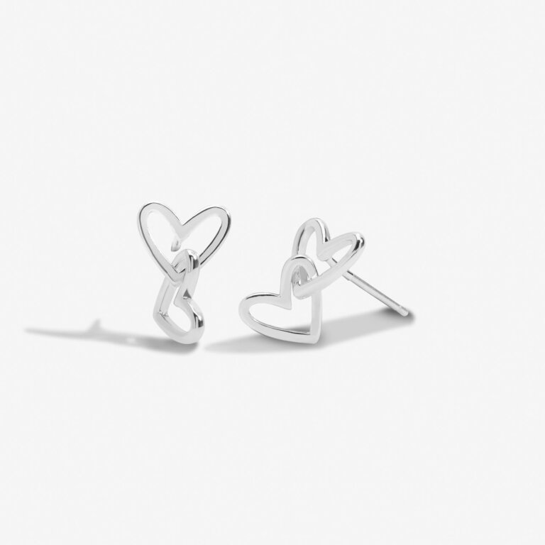 Forever Yours 'Happy Birthday' Earrings In Silver Plating