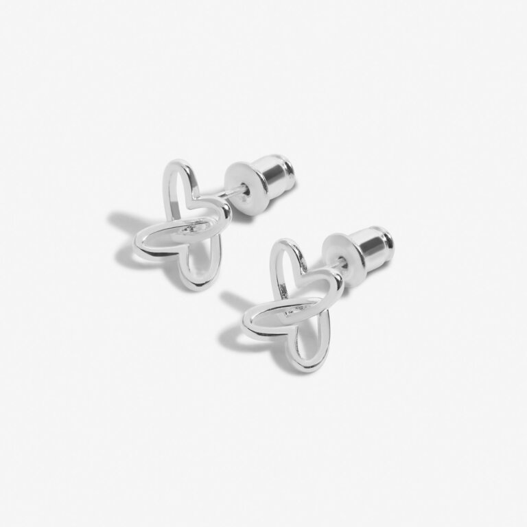 Forever Yours 'Happy Birthday' Earrings In Silver Plating