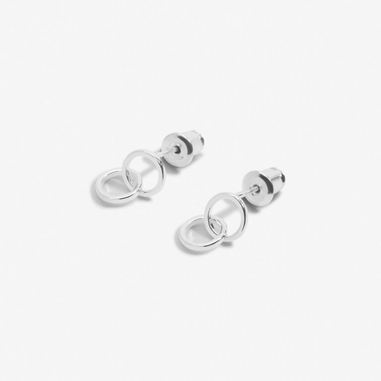 Forever Yours 'Super Sister' Earrings In Silver Plating