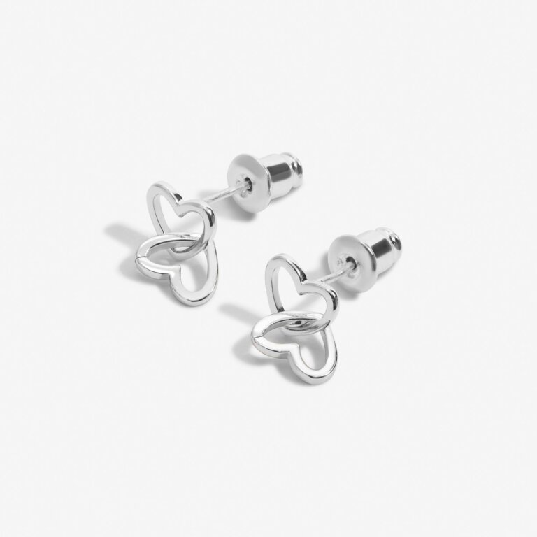 Forever Yours 'Darling Daughter' Earrings In Silver Plating