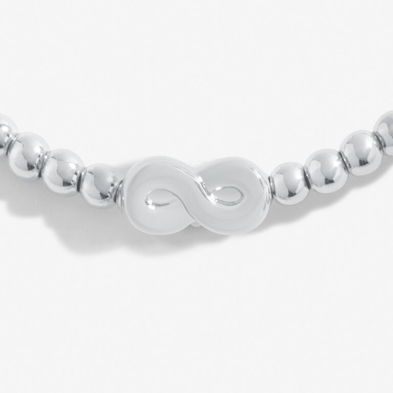 Share Happiness 'Forever My Friend, Lucky To Have You' Bracelet In Silver Plating