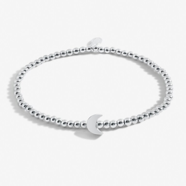 Share Happiness 'Shoot For The Moon, Land Among The Stars' Bracelet In Silver Plating