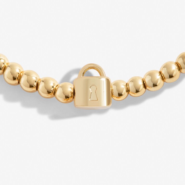 Share Happiness 'Stronger Than You Know, You Got This' Bracelet In Gold Plating