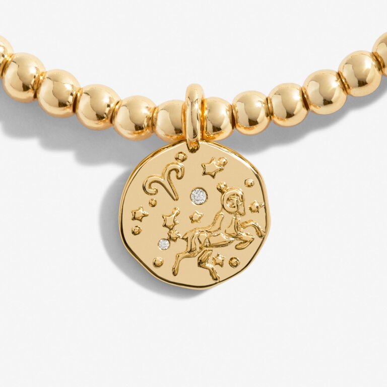 Star Sign A Little 'Aries' Bracelet In Gold Plating