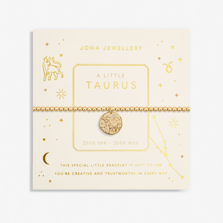 Star Sign A Little 'Taurus' Bracelet In Gold Plating