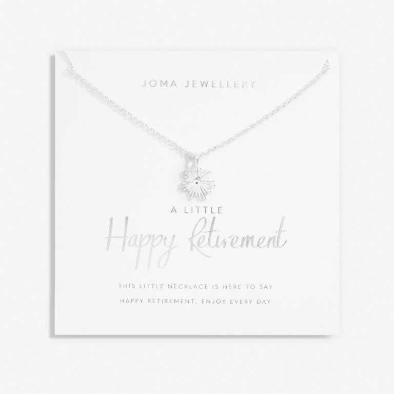 A Little 'Happy Retirement' Necklace In Silver Plating