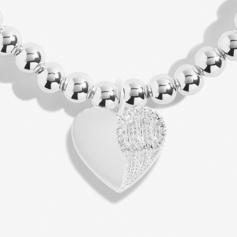 A Little 'Mum, Always Loved Forever Missed' Bracelet In Silver Plating