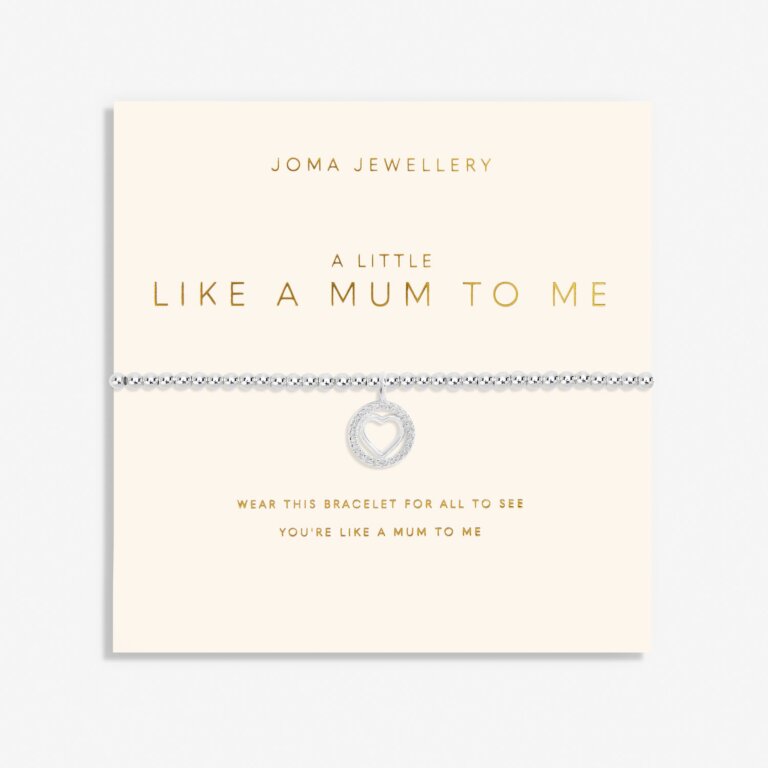 A Little 'Like A Mum To Me' Bracelet In Silver Plating