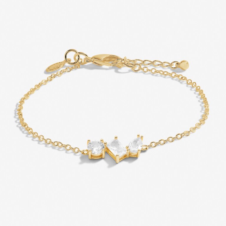 Love From Your Little Ones 'Three' Bracelet In Gold Plating