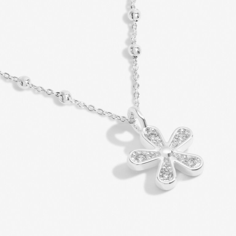  A Little 'If Mums Were Flowers I'd Pick You' Necklace In Silver Plating