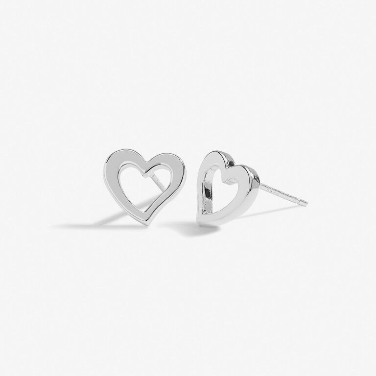From The Heart Gift Box 'Love You Mum' Earrings In Silver Plating